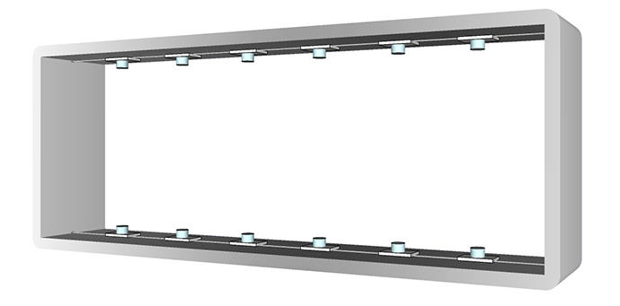 2.4w high power edge lighting  12v led module for light box 