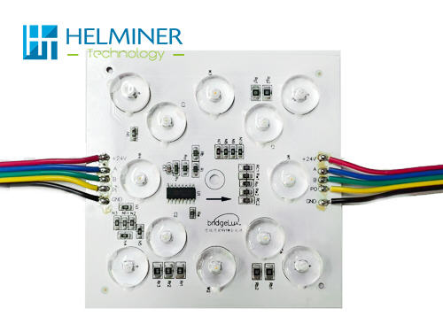 DMX512 24V DC  12 LED /pcs  8W RGB + CW + WW 5-in-1 LED module    