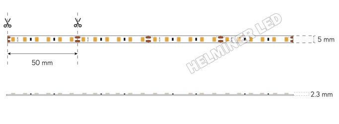  5mm led strip, 5mm led tape ,LED pásek SMD2835 