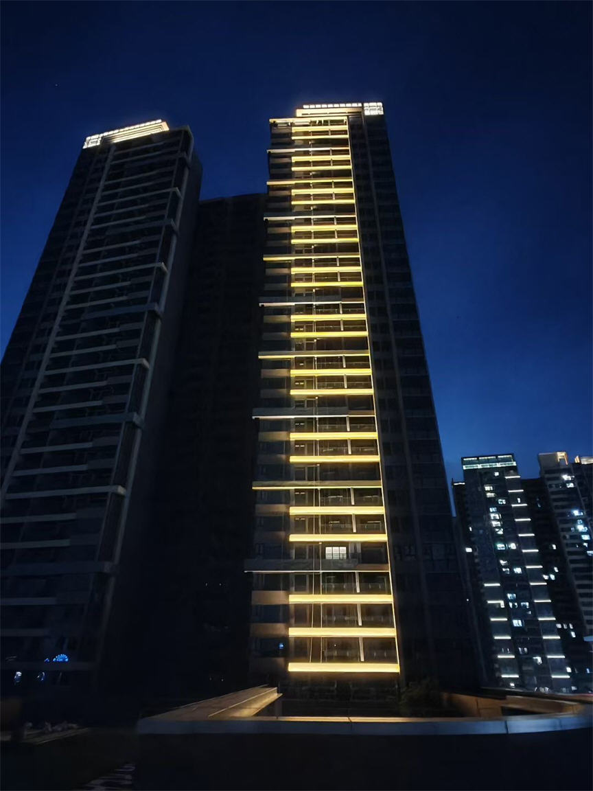 building outline light